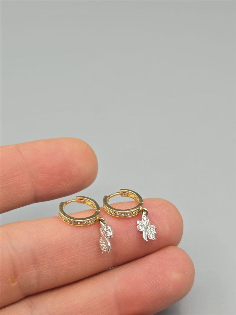 گوشواره حلقه ای اویز دار