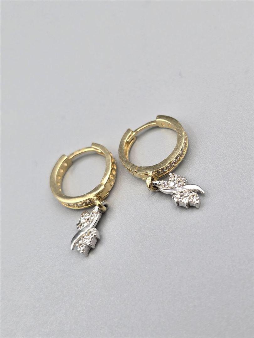 گوشواره حلقه ای اویز دار